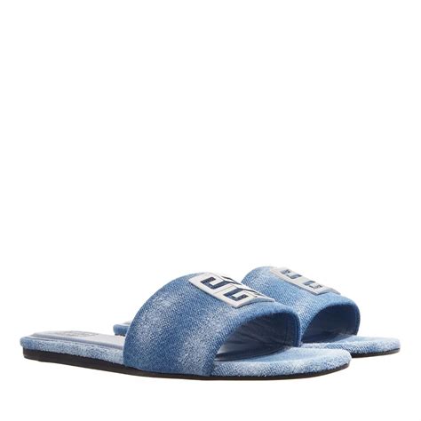 givenchy fur slides blue|Givenchy flat mules.